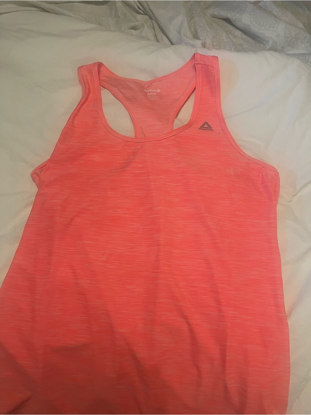 Reebok Women’s Neon Coral Racerback Tank Top